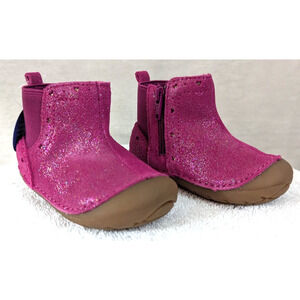 Stride Rite sz 5 M Agnes 2.0 Kid's Booties Soft Motion first walking boots HB